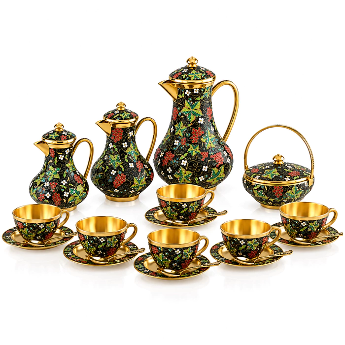 Кофейный сервиз "Виноград" на 6 персон