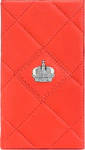 Leather business card holder "Crown"