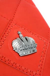 Leather business card holder "Crown"
