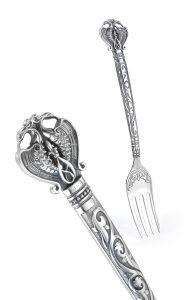 Silver fork "Rus Epic"