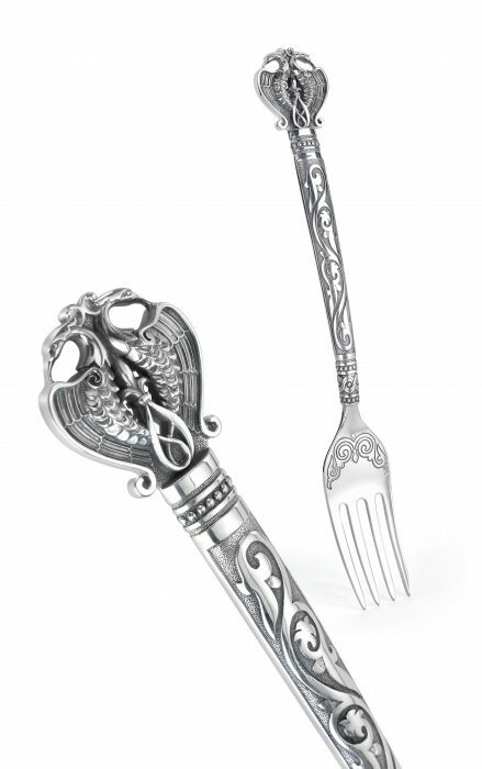 Silver fork "Rus Epic"