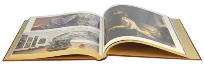 Leather-bound gift book "St. Petersburg" in English