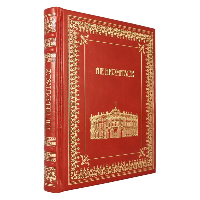Подарочная книга в кожаном переплете "Эрмитаж" на английском