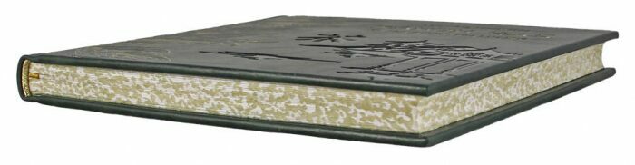 Leather-bound book "The Canon of Tea in illustrations"
