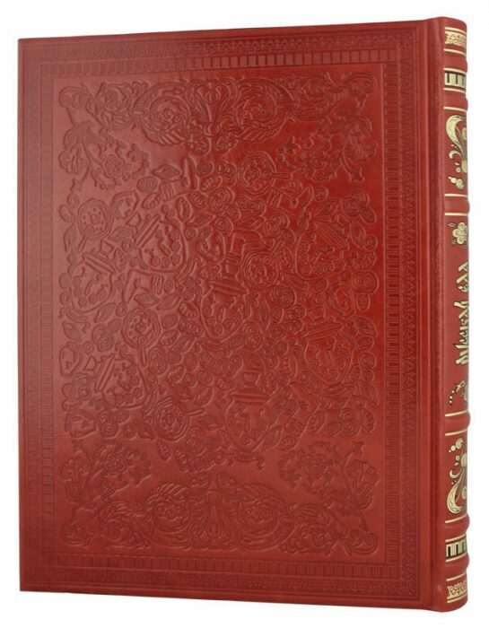 Подарочная книга в кожаном переплете "Русская Еда"