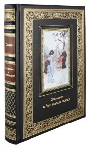 Книга в кожаном переплете "Японские и бенгальские сказки"