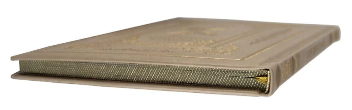 Leather-bound book "Russian folk tales" (palekh, mstera, kholui) in English