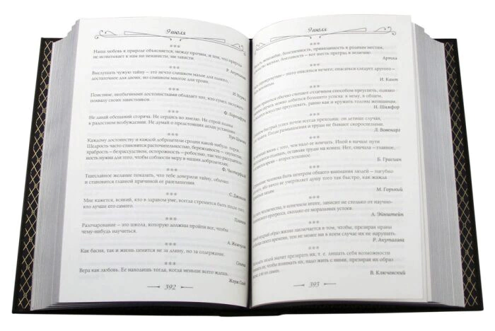 Leather-bound book "Thoughts of wise people for every day"