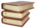 Leather-bound books "Poems. Sergey Yesenin" (3 volumes)