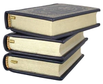 Leather-bound books "Poems. Sergey Yesenin" (3 volumes)