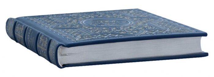 Leather-bound book "The Bible in stories for children" gold embossed