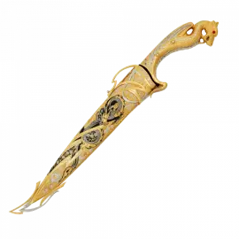 Нож украшенный "Дракон" Златоуст