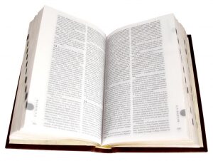 Leather-bound gift book "Bible" gold embossed