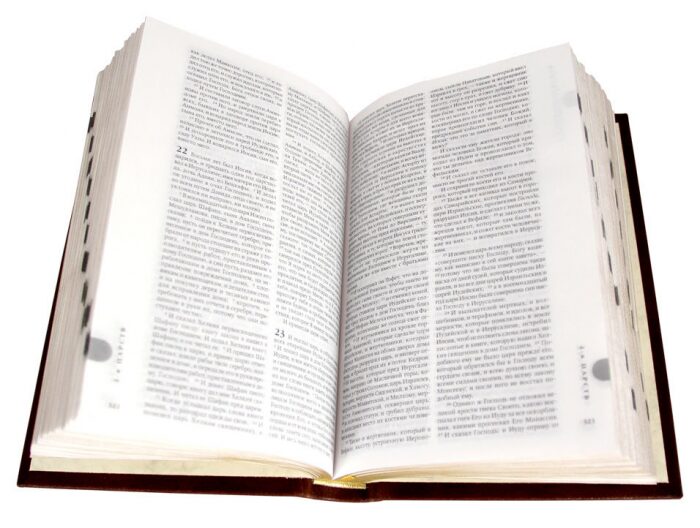Leather-bound gift book "Bible" gold embossed