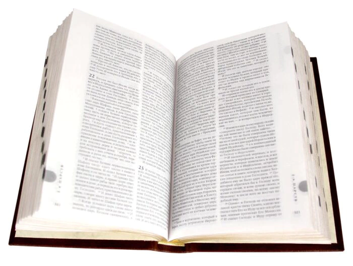 Leather-bound gift book "Bible" gold embossed