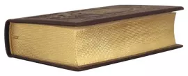 Leather-bound book "The Holy Gospel" small, gold embossed