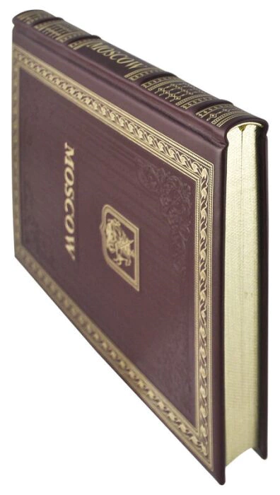 Gift set with a book and a panel "Moscow" (finift)