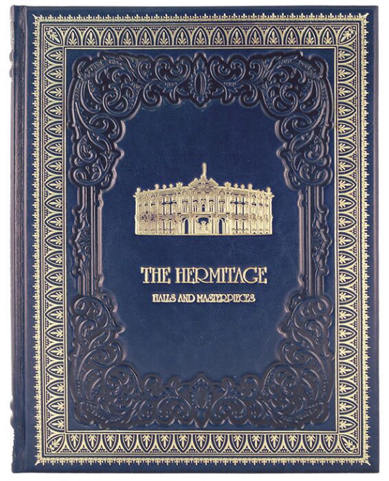 Подарочный набор с книгой и тарелкой "Эрмитаж" на английском