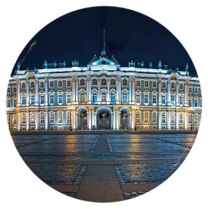 Подарочный набор с книгой и тарелкой "Эрмитаж" на английском