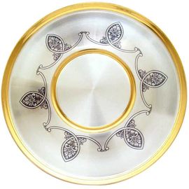 Silver tray with gilding