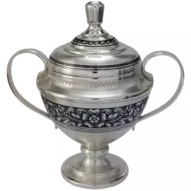 Сахарница серебряная