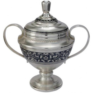 Сахарница серебряная