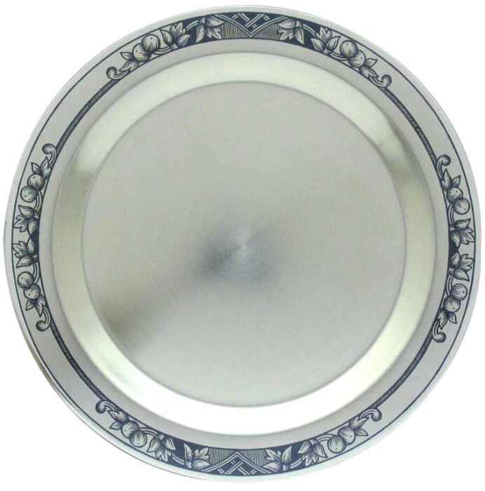 Silver plate for a hunting set