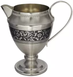 Молочник серебряный "Цветы"