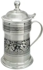 Кружка для воды серебряная