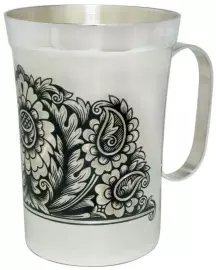 Кофейная чашка из серебра "Для тебя" 130мл