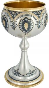 Silver cup with gilding