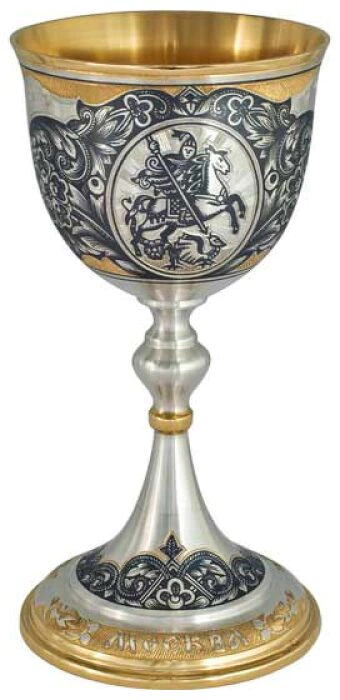 Silver cup with gilding "Moscow"