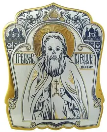 Серебряная икона "Сергий Радонежский" Серебряная икона "Сергий Радонежский"