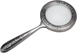 Лупа серебряная "Росток"