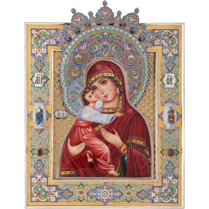 Vladimir Icon of the Mother of God on the basis of the Kazan Mother of God (finifty)