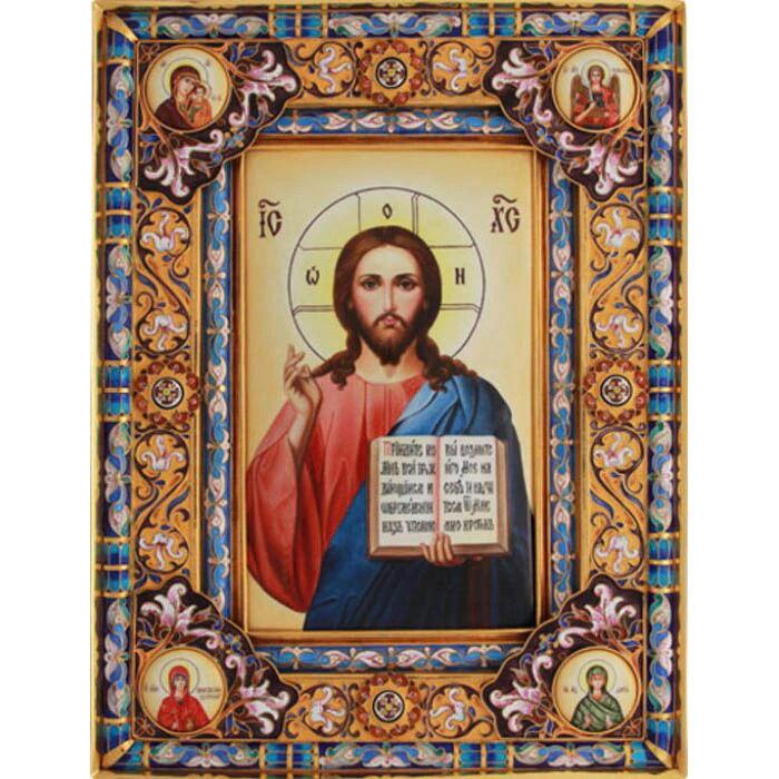 Icon "The Almighty Saved" with gilding (finish)