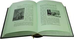 Подарочная книга в кожаном переплете "Очерки Кавказа" (в футляре)