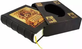 Подарочная книга в кожаном переплете "Русские князья" в футляре