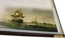 Книга в кожаном переплете "Корабли. 5000 лет морских приключений" в коробе Книга в кожаном переплете "Корабли. 5000 лет морских приключений" в коробе