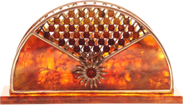 Napkin holder made of amber "Sunny"