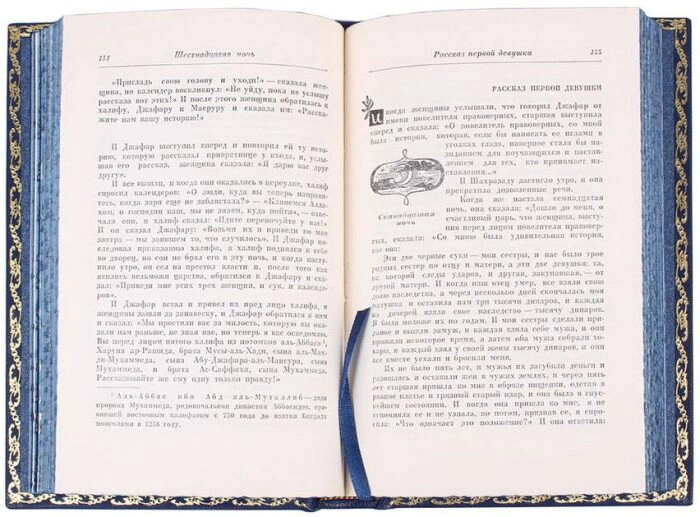 An eight-volume second-hand book "One Thousand and One Nights" in a leather cover