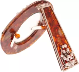 Фоторамка с жемчугом из янтаря "Стрекозы"