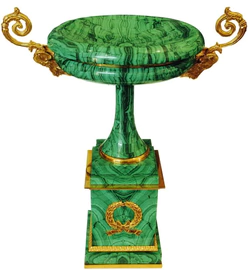 Victoria bowl made of malachite