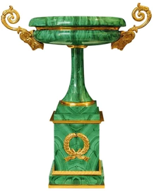 Victoria bowl made of malachite