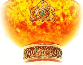 Пиала из янтаря "Восточная сказка"