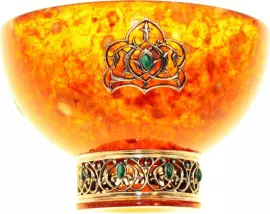 Пиала из янтаря "Восточная сказка"