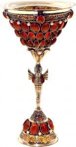 Poseidon Cup made of amber