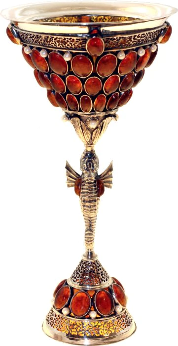 Poseidon Cup made of amber