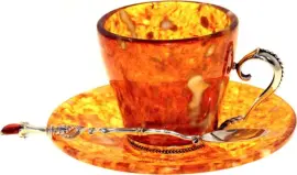 Кофейный набор из янтаря "Утро" Кофейный набор из янтаря "Утро"