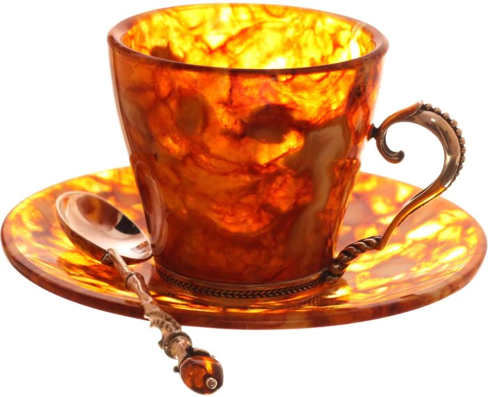 Amber coffee set "Morning"